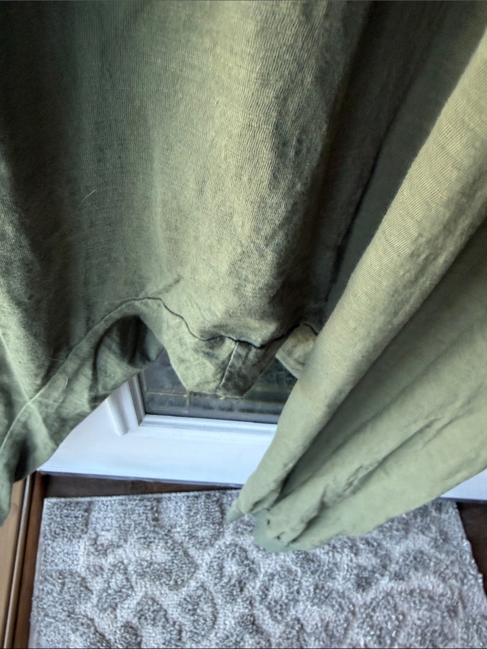 Free People Olive Green V-Neck Long-Sleeve Jumpsuit    JUST BECAUSE ONSIE! - Picture 7 of 12